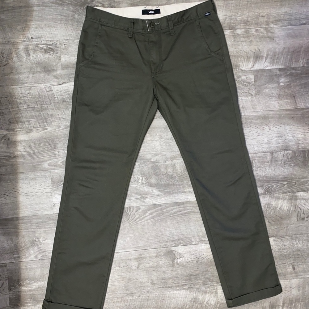Vans Olive Chinos.